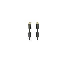 Кабель мультимедійний HDMI to HDMI 10.0m 4K Ethernet Gold Black Hama (00205009)