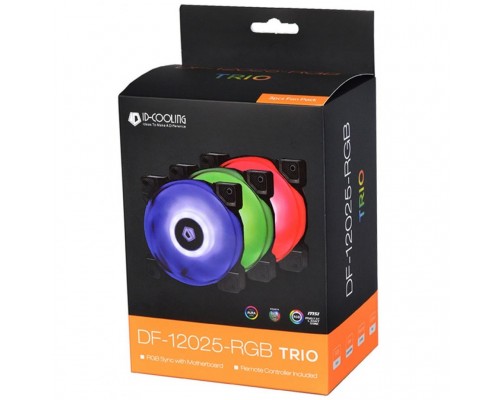 Кулер до корпусу ID-Cooling DF-12025-RGB Trio (3pcs Pack) (DF-12025-RGB Trio)