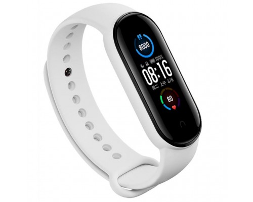 Ремінець до фітнес браслета BeCover Silicone для Xiaomi Mi Smart Band 5 White (705072)