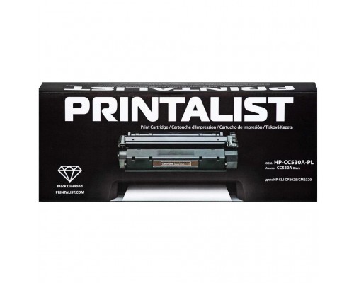 Картридж Printalist HP CLJ CP2025/CM2320, CC530A Black (HP-CC530A-PL)