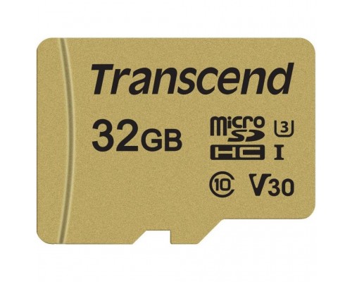 Карта пам'яті Transcend 32GB microSDHC class 10 UHS-I U3 V30 (TS32GUSD500S)