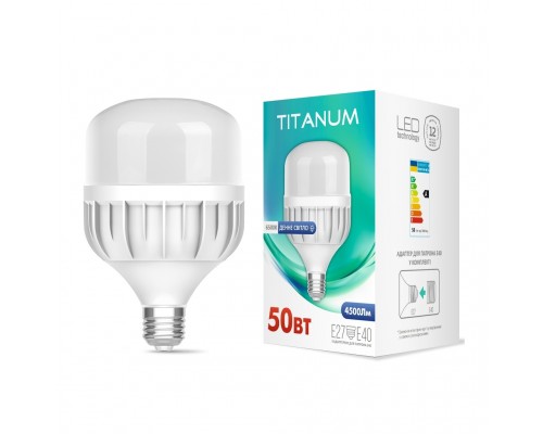 Лампочка TITANUM A138 50W E27 6500К (TL-HA138-50276)