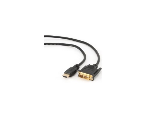 Кабель мультимедійний HDMI to DVI 18+1pin M, 4.5m Cablexpert (CC-HDMI-DVI-15)