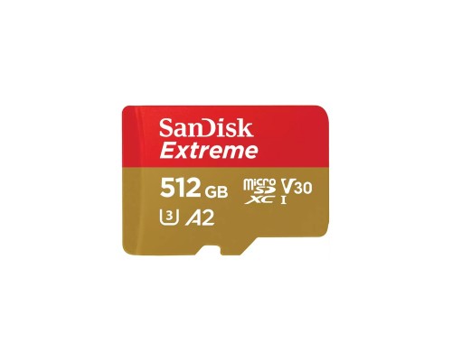 Карта пам'яті SanDisk 512GB microSD class 10 UHS-I U3 V30 Extreme (SDSQXAV-512G-GN6MN)