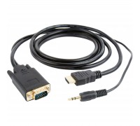 Перехідник HDMI to VGA 3.0m Cablexpert (A-HDMI-VGA-03-10)