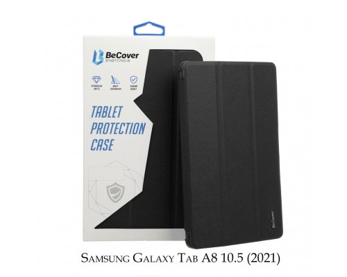 Чохол до планшета BeCover Smart Case Samsung Tab A8 10.5 (2021) SM-X200/X205 Black (707261)