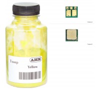 Тонер HP CLJ M180/181 35г Yellow +chip AHK (1505184)