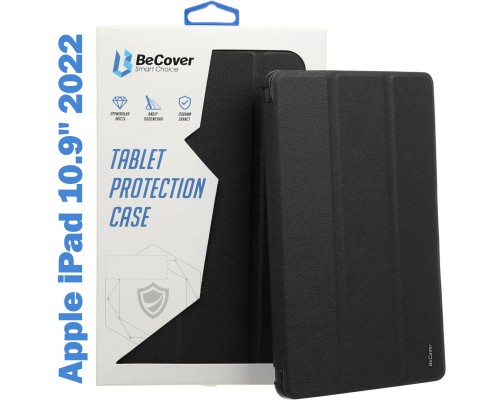 Чохол до планшета BeCover Soft Edge TPU mount Apple Pencil Apple iPad 10.9" 2022 Black (708488)