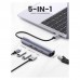 Концентратор Ugreen USB3.0 Type-C to HDMI 4K30Hz/USB 3.0x2/RJ45/PD CM418 (10919)
