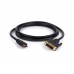 Кабель мультимедійний HDMI to DVI 24+1 3.0m Vinga (HDMIDVI01-3.0)