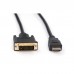 Кабель мультимедійний HDMI to DVI 24+1 3.0m Vinga (HDMIDVI01-3.0)