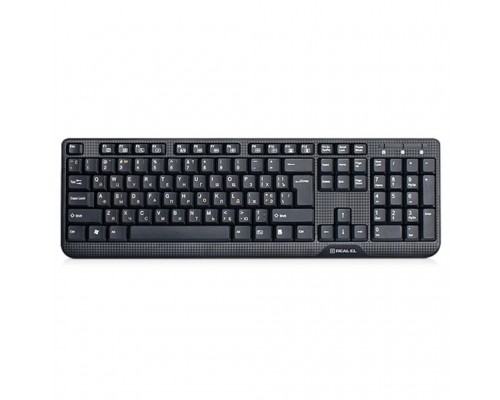 Клавіатура REAL-EL 500 Standard, PS/2, black
