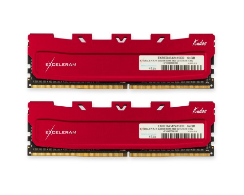 Модуль пам'яті для комп'ютера DDR4 64GB (2x32GB) 2400 MHz Red Kudos eXceleram (EKRED4642415CD)