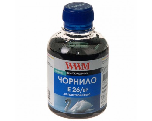 Чорнило WWM EPSON XP-600/XP-605/XP-7005 (Black Pigment) (E26/BP)