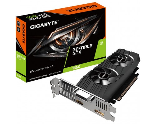 Відеокарта GIGABYTE GeForce GTX1650 4096Mb LP (GV-N1650D5-4GL)