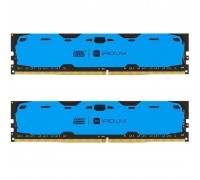Модуль пам'яті для комп'ютера DDR4 8GB (2x4GB) 2400 MHz Iridium Blue GOODRAM (IR-B2400D464L15S/8GDC)