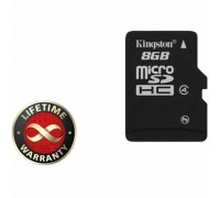Карта пам'яті Kingston 8Gb microSDHC class 4 (SDC4/8GBSP)
