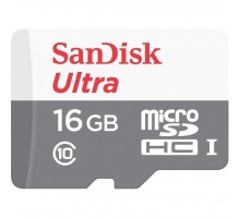 Карта пам'яті SanDisk 16GB Miсro-SDHC Class 10 UHS-I Ultra (SDSQUNS-016G-GN3MN)