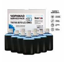 Чорнило Barva EPSON L800/L810/L850/L1800 10x100 мл LIGHT CYAN (E-L800LC-1SP)