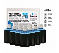 Чернила BARVA Canon CLI-521/CL-511 Cyan 10x100мл ServicePack (C521-1SP-C)