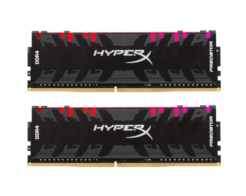 Модуль пам'яті для комп'ютера DDR4 32GB (2x16GB) 3200 MHz HyperX Predator RGB Kingston (HX432C16PB3AK2/32)