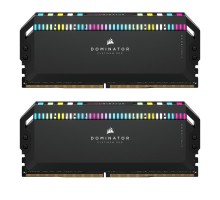 Модуль пам'яті для комп'ютера DDR5 64GB (2x32GB) 6000 MHz Dominator Platinum RGB Black Corsair (CMT64GX5M2B6000C40)