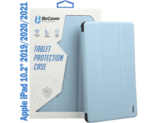 Чохол до планшета BeCover Tri Fold Soft TPU Silicone Apple iPad 10.2 2019/2020/2021 Light Blue (708515)