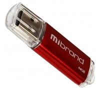 USB флеш накопичувач Mibrand 64GB Cougar Red USB 2.0 (MI2.0/CU64P1R)