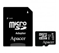 Карта пам'яті Apacer 16GB microSDHC UHS-I Class10 w/ 1 Adapter RP (AP16GMCSH10U1-R)
