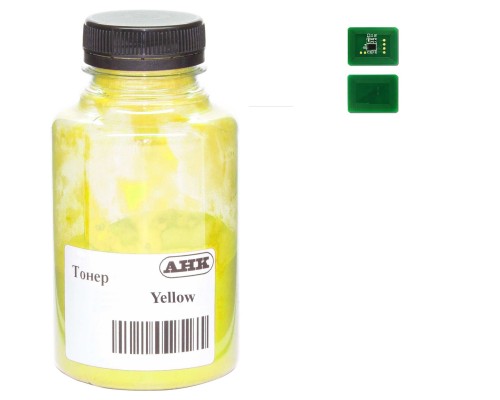 Тонер OKI C612 , 180г Yellow+ chip AHK (3203317)