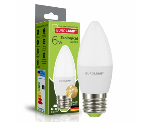 Лампочка Eurolamp LED CL 6W E27 4000K 220V (LED-CL-06274(P))