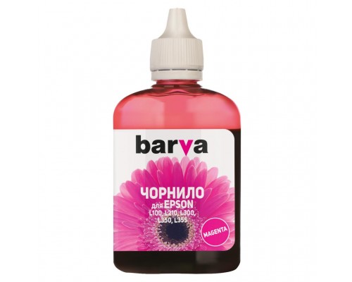 Чорнило BARVA EPSON L100/L210/L300/L350/L355 90г (T6643) MAGENTA (L100-402)