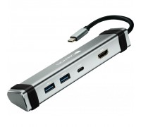 Концентратор CANYON USB Type-C to Type-C PD + 2*USB3.0 + HDMI 4K/30fps (CNS-TDS03DG)