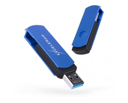 USB флеш накопичувач eXceleram 64GB P2 Series Blue/Black USB 3.1 Gen 1 (EXP2U3BLB64)