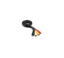 Кабель мультимедійний Jack 3.5mm male 4-pin to 3RCA 2.0m Cablexpert (CCA-4P2R-2M)