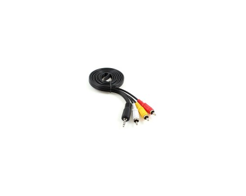 Кабель мультимедійний Jack 3.5mm male 4-pin to 3RCA 2.0m Cablexpert (CCA-4P2R-2M)