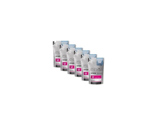 Контейнер з чорнилом Epson SC-F6300 UltraChrome DS Ink Magenta 1.1L*6pcs (C13T46D340)