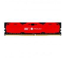 Модуль памяти для компьютера DDR4 8GB 2400 MHz Iridium Red GOODRAM (IR-R2400D464L15S/8G)