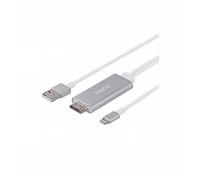 Перехідник 2E Lightning to HDMI with USB A Male Cable, Alumium Shell,2 m (2EW-2327)