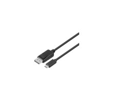 Кабель мультимедійний USB-C to DisplayPort 1.0m (AM/AM), 3840*216060Hz, black 2E (2EW-1925)