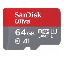 Карта пам'яті SANDISK 64GB microSDXC class 10 UHS-I (SDSQUAR-064G-GN6MN)