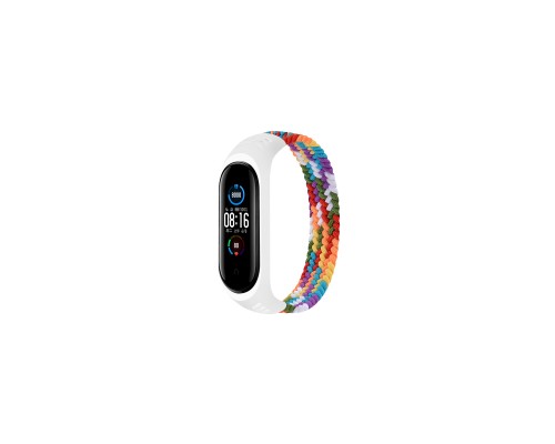 Ремінець до фітнес браслета BeCover Elastic Nylon Style для Xiaomi Mi Smart Band 5/6 (Size M) Rainbow (706154)