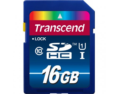 Карта пам'яті Transcend 16Gb SDHC class 10 UHS-I (TS16GSDU1)