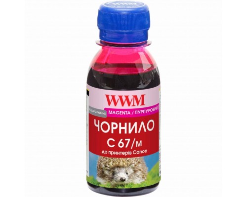 Чорнило WWM Canon PFI-107M 100г Magenta (C67/M-2)