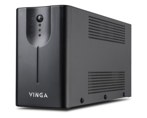 Пристрій безперебійного живлення Vinga LED 600VA metal case (VPE-600M)