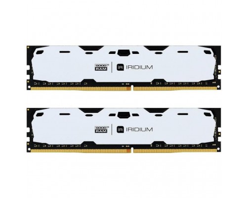Модуль памяти для компьютера DDR4 16GB (2x8GB) 2400 MHz Iridium White GOODRAM (IR-W2400D464L15S/16GDC)