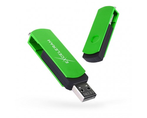 USB флеш накопичувач eXceleram 16GB P2 Series Green/Black USB 2.0 (EXP2U2GRB16)