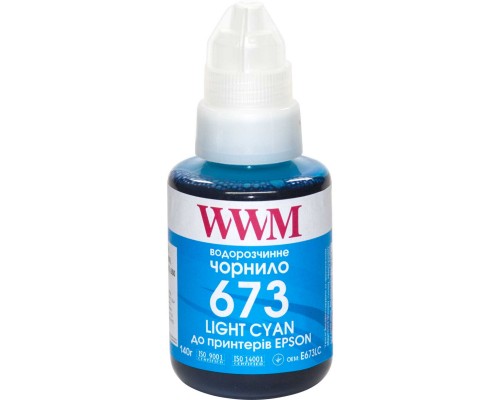 Чорнило WWM Epson L800 140г Cyan (E673C)