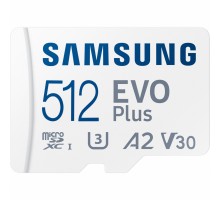 Карта пам'яті Samsung 512GB microSDXC class 10 UHS-I U3 V2 Evo Plus (MB-MC512KA/RU)