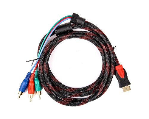 Кабель мультимедийный HDMI to 3xRCA 1.8m 1.3v CHARMOUNT (70018)